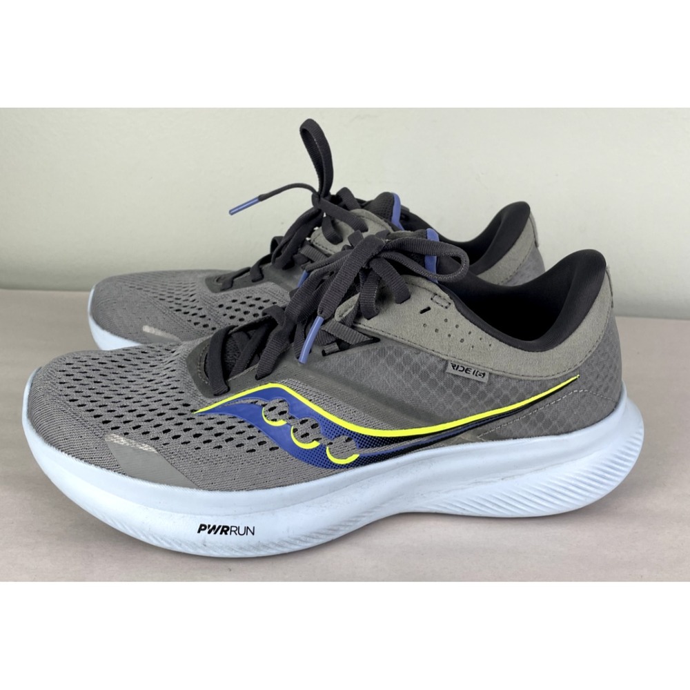 Saucony Shoes Womens 9.5 W Wide Ride 16 Gray Running Athletic Outdoor Comfort